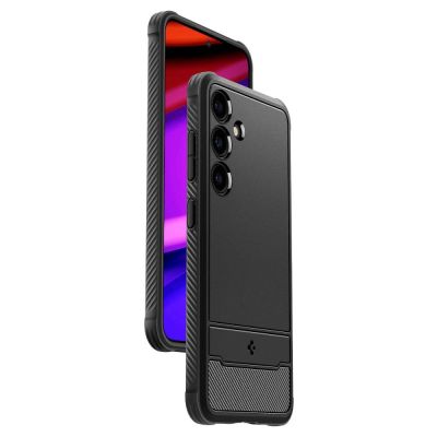 10. Etui Spigen Rugged Armor na Samsung Galaxy S24 - czarny mat
