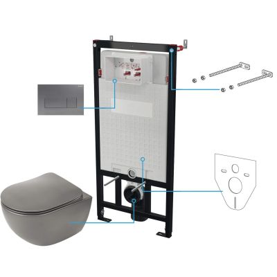 Zestaw WC podtynkowy 6 w 1
