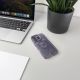 7. Etui Wozinsky Glitter Case z Mag Safe na Samsung Galaxy S25 - fioletowe z brokatem