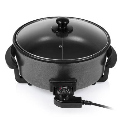 Tristar  | Wielofunkcyjna patelnia grillowa XL | PZ-9135 | Średnica 30 cm | Grill | 1500 W | Pokrywka w zestawie | Uchwyt stały | Czarny