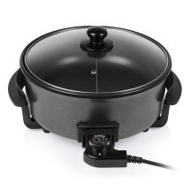 Tristar  | Wielofunkcyjna patelnia grillowa XL | PZ-9135 | Średnica 30 cm | Grill | 1500 W | Pokrywka w zestawie | Uchwyt stały | Czarny