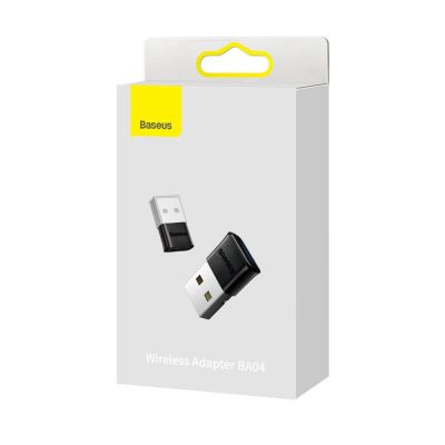 7. Baseus BA04 mini adapter Bluetooth 5.0 USB odbiornik nadajnik do komputera czarny (ZJBA000001)