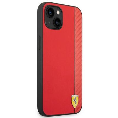 4. Etui Ferrari Carbon na iPhone 14 Plus - czerwone