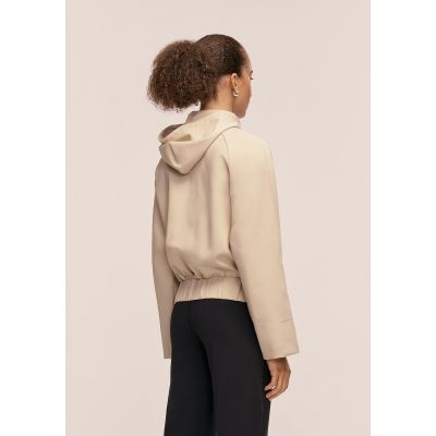 6. Kurtka damska CASALL Aria Zip Hoodie Jacket kolor beżowy