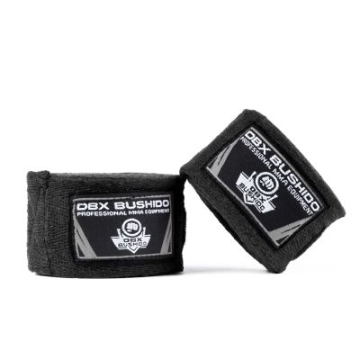 11. Owijki bokserskie, bawełniane - 4 metry | Czarne