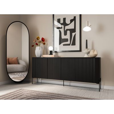 3. Komoda VERA 190x40x80 czarny mat