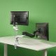 10. Uchwyt do monitorów R-Go Tools R-Go Monitorarm 0"-32" 2TFT Max.9KG Caparo 4 Gasfeder sidabrinis