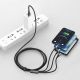 11. Baseus Tungsten 3w1 kabel USB - USB Typ C / Lightning / micro USB 3,5 A 1,5 m czarny (CAMLTWJ-01)