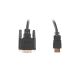 Kabel Lanberg CA-HDDV-20CU-0030-BK (HDMI M - DVI-D (24+1) M; 3m; kolor czarny)