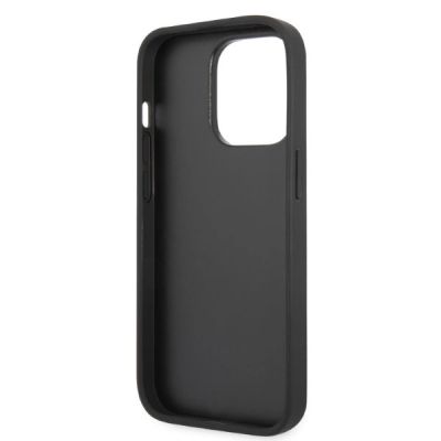 7. Etui Karl Lagerfeld Glitter Choupette Patch na iPhone 14 Pro - srebrne