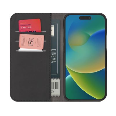 2. Etui z ekoskóry Puro Wallet Detachable MagSafe 2w1 z klapką i portfelem do iPhone 15 - czarne
