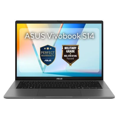 2. ASUS Vivobook S14 S3407VA-LY067W Core 5 210H 14.0"WUXGA IPS-level Panel 60Hz 300nits AG 16GB DDR5 SSD512 Intel UHD Graphics CamFHD+IR 70WHrs Win11 Aluminum Matte Gray