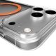5. Etui Puro Lite Mag TPU+PC kompatybilne z MagSafe na iPhone 17 Pro Max - przezroczyste z pomarańczowym pierścieniem