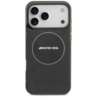 3. Etui AMG Double Layer Transparent Smocked MagSafe do iPhone 17 Pro Max - czarne