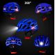 2. Rockbros kask rowerowy MTB z lampką nieb 57-62cm