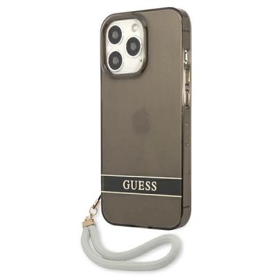 2. Etui Guess Translucent Strap na iPhone 13 Pro / iPhone 13 - czarne