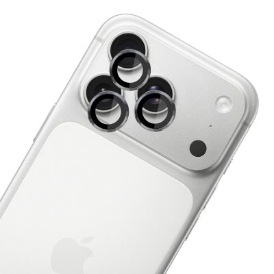 5. Szkło hartowane na obiektyw aparatu 3mk Lens Protection Pro do iPhone 17 Pro / 17 Pro Max - szare