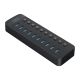 2. Hub Orico CT2U3-10AB 10x USB-A 3.0 z włącznikami - czarny