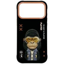 Etui Nimmy Cool&Cute 2.0 Gorilla na iPhone 17 Pro Max - czarne