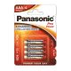 Baterie LR03 PANASONIC AAA PRO POWER 4 sztuki