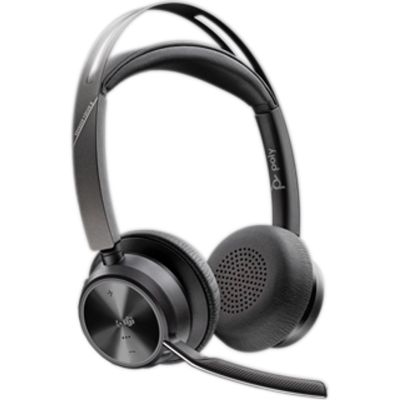 135. POLY Zestaw słuchawkowy Voyager Focus 2 z certyfikatem Microsoft Teams USB-C-C + przejściówka USB-C/A