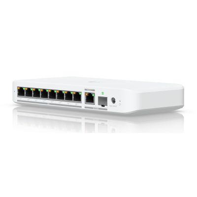 25. Switch Ubiquiti UniFi  9p PoE ( PoE++: 8;) Managed Multigigabit/10G (USW-Flex-2.5G-8-PoE-EU)