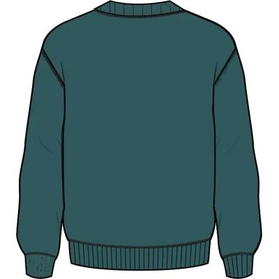 4. Bluza z okrągłym dekoltem nierozpinana męska 4F 4FWAW26TSWSM2736-46S