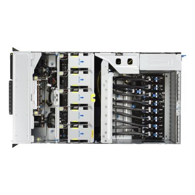 12. Platforma Asus Rack (4U) ESC8000A-E13X AMD EPYC 9005 (8xNVMe, 2xM.2, 2x10Gbe, 8xQSFP, IPMI, R3200W)