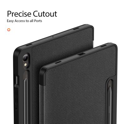 6. Etui Dux Ducis Domo z klapką i smart sleep na Samsung Galaxy Tab S9 - czarne