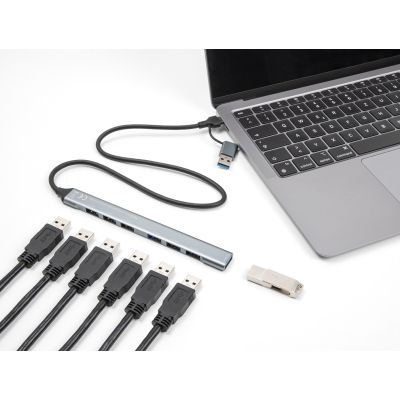3. DeLOCK 64273 huby i koncentratory USB 3.2 Gen 1 (3.1 Gen 1) Type-C 5000 Mbit/s Szary