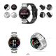 2. Smartwatch GIEWONT Vertex SmartCall GW450-4 Silver/Carbon Silikon