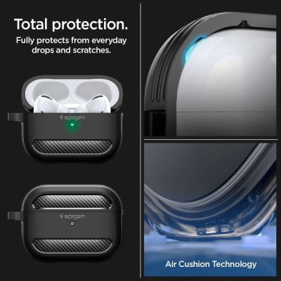 13. Etui Spigen Rugged Armor na Apple AirPods Pro 1 / 2 - czarny mat