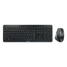 CHERRY Stream desktop ultimate klawiatura Dołączona myszka Dom/Biuro USB + RF Wireless + Bluetooth QWERTZ Niemiecki Czarny