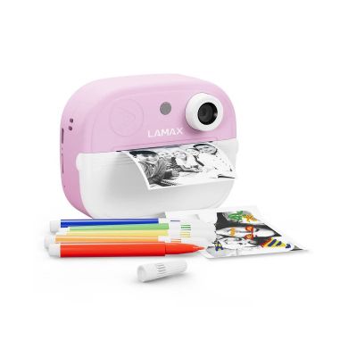 2. Aparat fotograficzny dla dzieci LAMAX InstaKid2 Play, pink