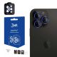 Osłona na aparat 3mk Lens Protection Pro - z niebieską ramką do iPhone 15 Pro