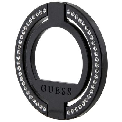 2. Uchwyt Guess MagSafe Ring Rhinestone - czarny