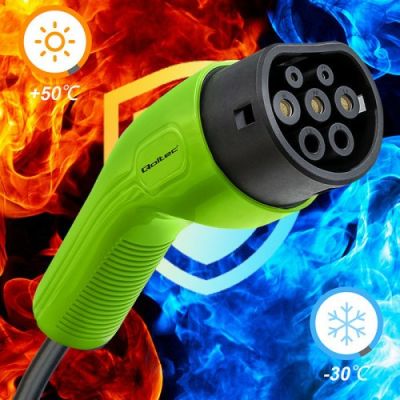 5. Qoltec 52473 kabel do ładowania pojazdów elektrycznych Czarny Typ 2 5 m