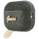 3. Etui Guess Glitter Flake 4G Charm na AirPods Pro 2 - zielone