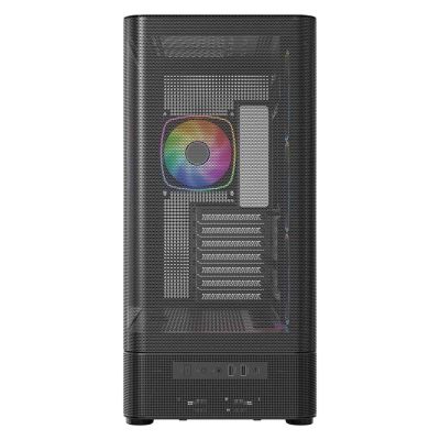 16. MODECOM OBUDOWA VOLCANO AQ 400 ARGB MIDI CZARNA