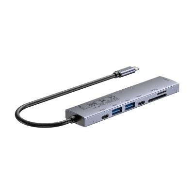 12. UNITEK HUB USB-C 7W1 PD 100W HDMI 2.0 Z PRZYCISKIEM ON/OFF
