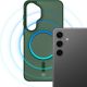8. Etui 3mk Smoke MagCase na Samsung Galaxy S24 - zielone-półprzezroczyste