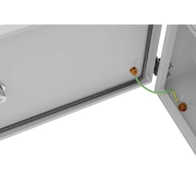 19. Lanberg WAH1-4250-00S szafa Rack wisząca 10" hermetyczna IP55 do montażu na ścianie/słupie 420x300x500 szara (złożona)