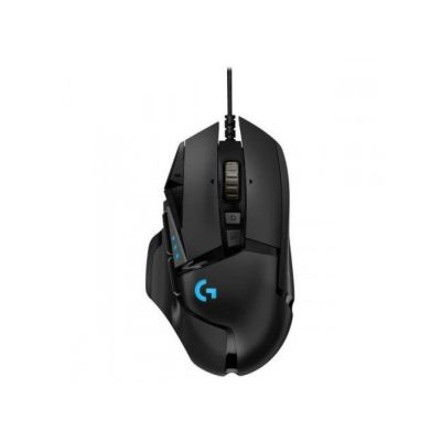 8. Mysz Logitech G502 Gaming HERO EU 910-005471 (optyczna; 16000 DPI; kolor czarny)