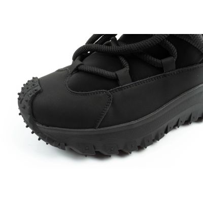 6. Lee Cooper buty sportowe damskie zimowe trekkingowe ocieplane czarne skóra naturalna