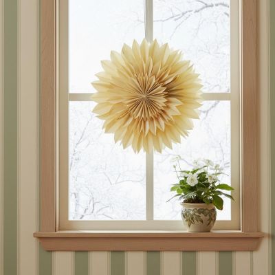 6. GWIAZDA DEKORACYJNA WISZĄCA PAPIEROWA 3D 50CM ZIELONY