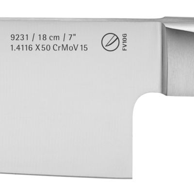 2. Nóż kuchenny WMF 18.9231.6032 Santoku ze stali nierdzewnej