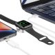 4. Ładowarka Tech-Protect UltraBoost 2w1 magnetyczna z kablami USB-C / Lightning do Apple Watch 1.5m - biała
