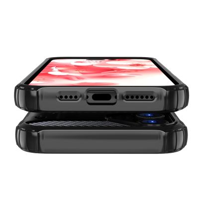 9. Etui Hybrid Armor pancerne na iPhone 16 - czarne