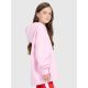 5. Bluza dresowa oversize nierozpinana z kapturem dziewczęca 4F 4FJRAW25TSWSF2429-56S