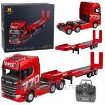 Ciężarówka Scania 770S Z Naczepą Zdalnie Sterowana RC Huina Czerwona 1:18